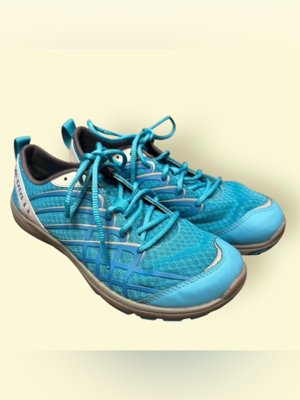 Merrell Barefoot Aqua Teal Athletic Running‎ Shoes Sneakers
